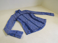 Lululemon Athletic Zip Up Sweatshirt Lavender Blue Luon Female Size 8 -- Used