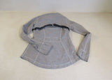 Lululemon Athletic Zip Up Sweatshirt Gray Luon Female Size 8 -- Used