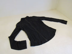 Lululemon Athletic Zip Up Sweatshirt Black Luon Female Size 8 -- Used