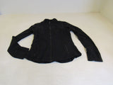 Lululemon Athletic Zip Up Sweatshirt Black Luon Female Size 8 -- Used