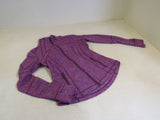 Lululemon Athletic Zip Up Sweatshirt Magenta Plum Luon Female Size 8 -- Used