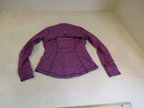 Lululemon Athletic Zip Up Sweatshirt Magenta Plum Luon Female Size 8 -- Used