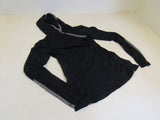 Lululemon Athletic Pull Over Hoodie Black/Gray Luon Female Size 8 -- Used