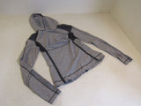 Lululemon Athletic Pull Over Hoodie Gray Luon Female Size 8 Striped -- Used