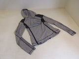 Lululemon Athletic Pull Over Hoodie Gray Luon Female Size 8 Striped -- Used