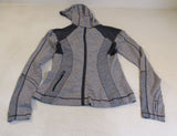 Lululemon Athletic Pull Over Hoodie Gray Luon Female Size 8 Striped -- Used