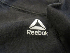Reebok Athletic Zip Up Hoodie Black Cotton Female Size M -- Used