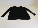 INC Blouse Black Rayon Polyester Female Size M -- Used