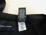 INC Blouse Black Rayon Polyester Female Size M -- Used