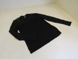 INC Blouse Black Lace Top & Sleeves Female Size M -- Used