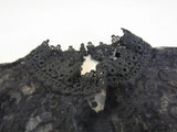 INC Blouse Black Lace Top & Sleeves Female Size M -- Used