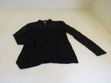 INC Blouse Black Lace Top & Sleeves Female Size M -- Used