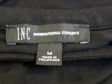 INC Shirt Black Open Shoulder Female Size M -- Used