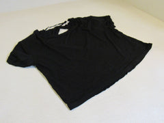 We The Free T-Shirt Black Open Back Polyester Cotton Rayon Female Size XS -- Used