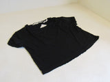We The Free T-Shirt Black Open Back Polyester Cotton Rayon Female Size XS -- Used