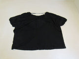 We The Free T-Shirt Black Open Back Polyester Cotton Rayon Female Size XS -- Used