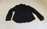 Michael Kors Dress Shirt Black Full Zip Rayon Spandex Female Size M -- Used