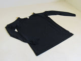Michael Kors Blouse Black Open Shoulder Female Size M -- Used