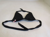 Victoria Secret Swim Suit Top Black Ties Size S Nylon Elastane Female Size S -- Used