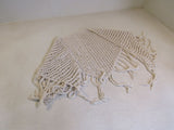 Designer Shawl Cream Fringes Female -- Used