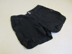 INC Shorts Black Pockets Linen Female Size 4 -- Used