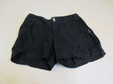INC Shorts Black Pockets Linen Female Size 4 -- Used