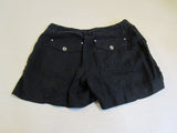 INC Shorts Black Pockets Linen Female Size 4 -- Used