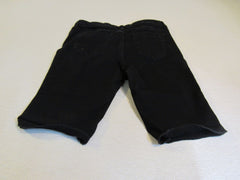 Massimo Denim Mid-Rise Bermuda Black Cotton Polyester Lycra Female Size 8 -- Used