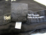 Massimo Denim Mid-Rise Bermuda Black Cotton Polyester Lycra Female Size 8 -- Used