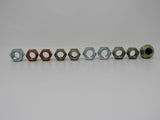 Standard Lot of 10 Misc Lug Hex Nuts -- New