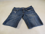 American Eagle Stretch Denium Bermuda Shorts Blue Cotton Spandex Female Size 6 -- Used