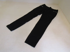 INC Pant Black Front Zip Pockets Rayon Nylon Spandex Female Size 4 -- Used