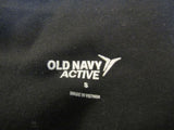 Old Navy Active Pant Black /Gray Front Zip Pockets Rayon Nylon Female Size S -- Used