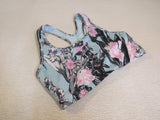 Nike Dri-Fit Sports Bra Blue with Black/Pink/White Racerback Female Size M -- Used