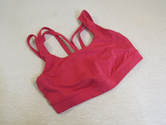 Lululemon Athletic Sports Bra Rose Red Racerback Luon Female Size 8 -- Used