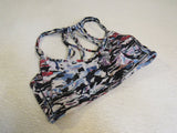 Lululemon Athletic Sports Bra Multicolored Racerback Luon Female Size 8 -- Used