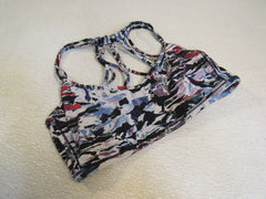 Lululemon Athletic Sports Bra Multicolored Racerback Luon Female Size 8 -- Used
