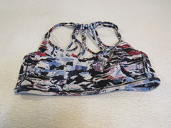Lululemon Athletic Sports Bra Multicolored Racerback Luon Female Size 8 -- Used