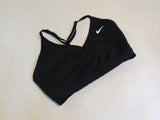 Nike Dri-Fit Sports Bra Black Racerback Adjustable Straps Female Size M -- Used