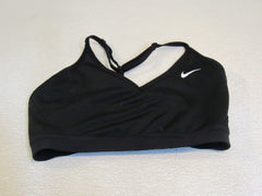 Nike Dri-Fit Sports Bra Black Racerback Adjustable Straps Female Size M -- Used