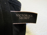 Victoria Secret Push Up Bra Black Racerback Nylon Elastane Female Size 34D -- Used