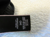 Victoria Secret Push Up Bra Black Racerback Nylon Elastane Female Size 34D -- Used