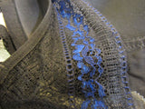 b.temptd Bra Black with Blue Accent Padded Nylon Spandex Female Size 34D -- Used