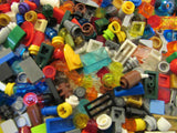 Lego 12-oz Assortment Small Blocks Hinges Joints Jumpers Dishes Connectors Pins and Axle Pins 790-102822 -- Used