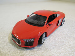 Welly Audi R8 V10 Model Car Red Scale 1/24 Doors and Back Open EXCITE39720290 Front Suspension Steering 24065 -- Used