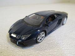 Maisto Lamborghini Aventador Model Car Navy Scale 1/24 Doors and Back Open 01730 LP700-4 -- Used