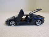 Maisto Lamborghini Aventador Model Car Navy Scale 1/24 Doors and Back Open 01730 LP700-4 -- Used