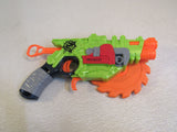 Nerf Zombie Strike Crosscut Dart Gun Green/Orange C-0229 -- Used