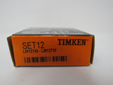 Timken Tapered Roller Bearings SET12 LM12749 LM12710 -- New