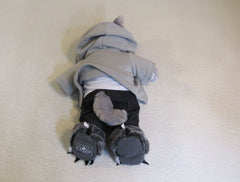 BAB Great Wolf Lodge Plush Wolf Build A Bear 3+ Oufit and Slippers 1075408 -- Used